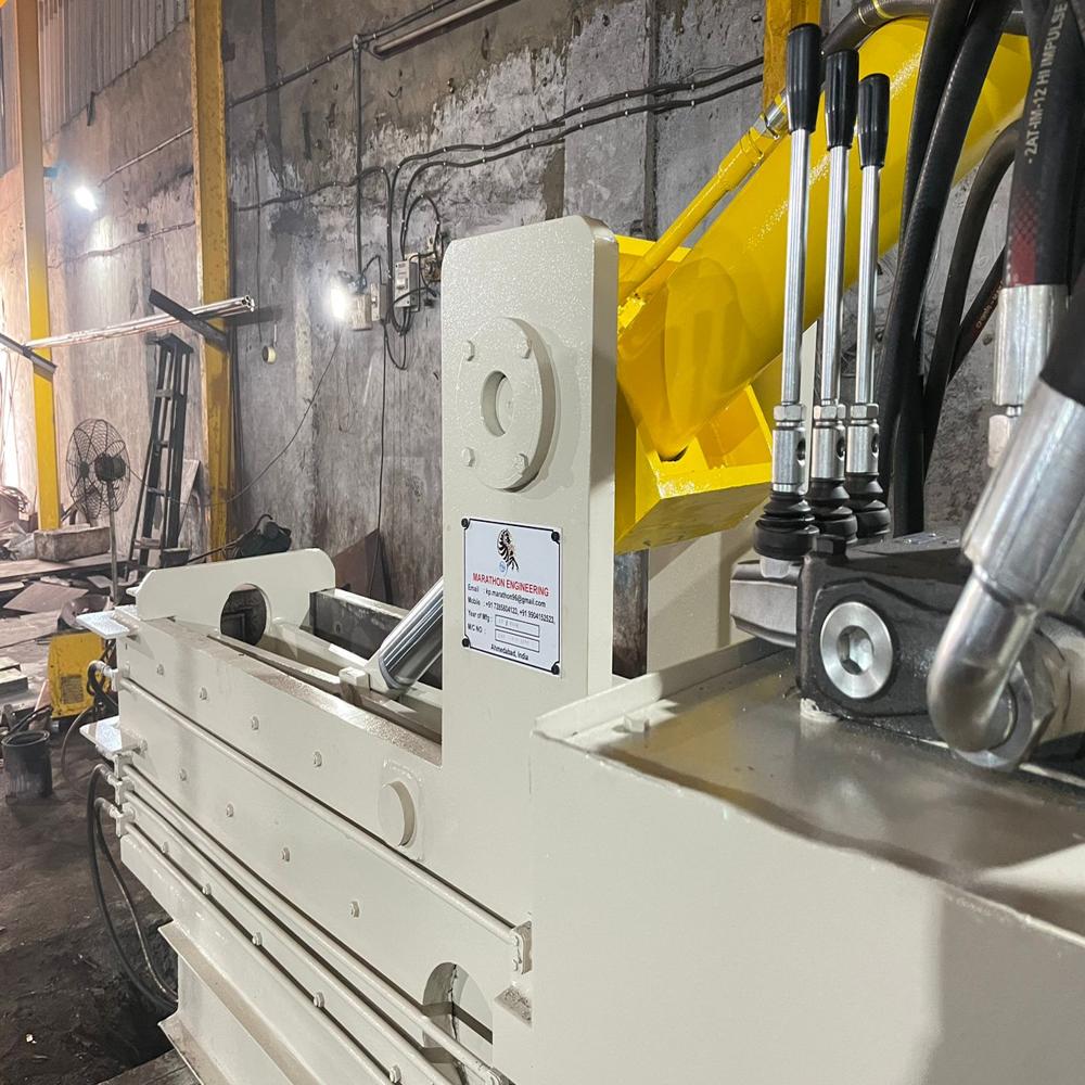 Double Action Auto Door Ejector Scrap Metal Baler Machine