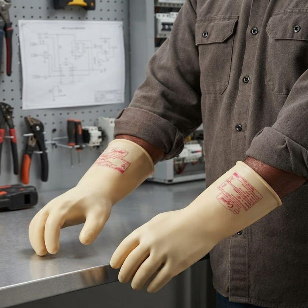 Crystal Make Electrical Gloves 5 kv(Class 00)