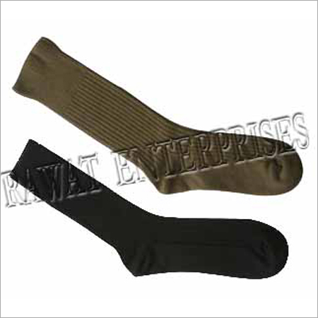 Brown And Black Military Socks