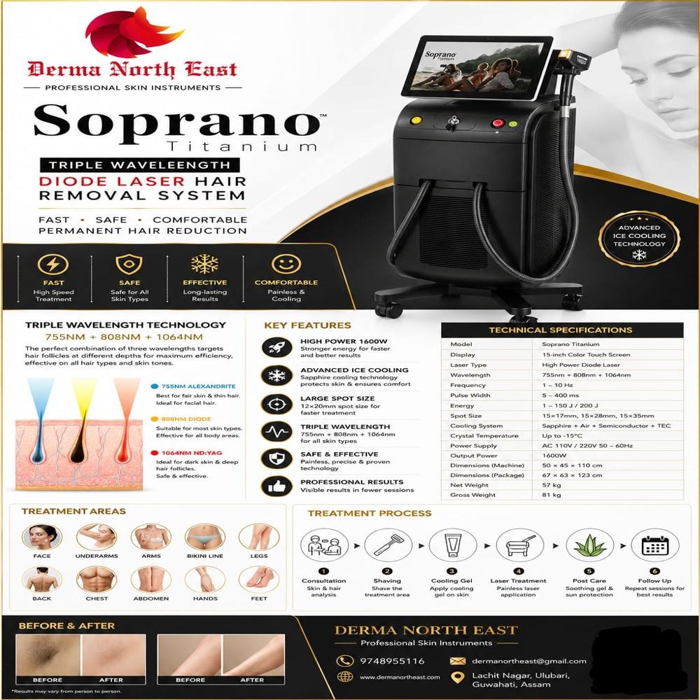 Soprano Titanium Diode Hair Removal Laser Machine