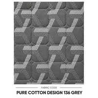Pure Cotton Design 136 Grey