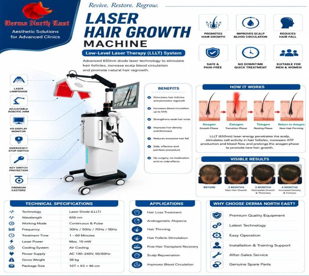 Multifunctional Diode Laser Hair Growth Machine