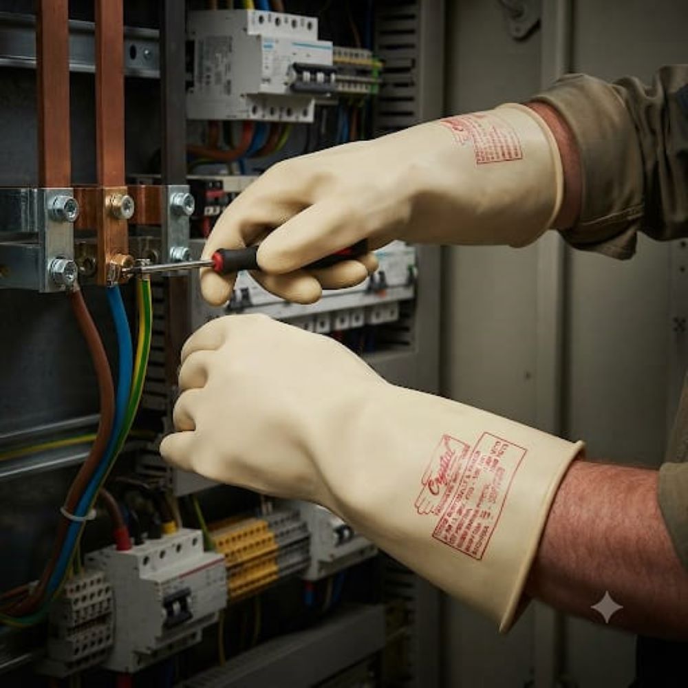  Crystal Make Electric Hand Gloves 11 KV