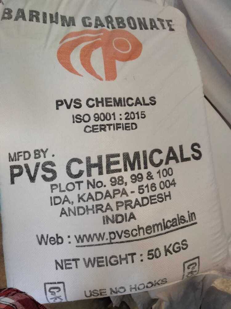 50 KGS Barium Carbonate PVS Chemicals