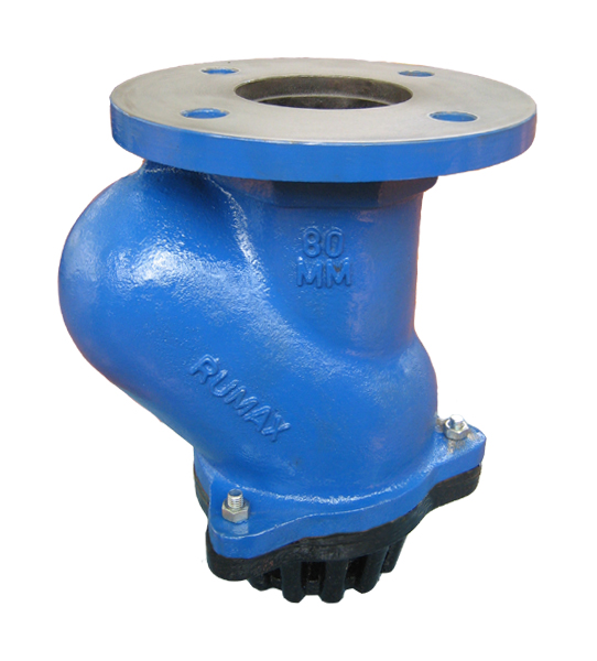 Ball Type Foot Valves - Color: Blue