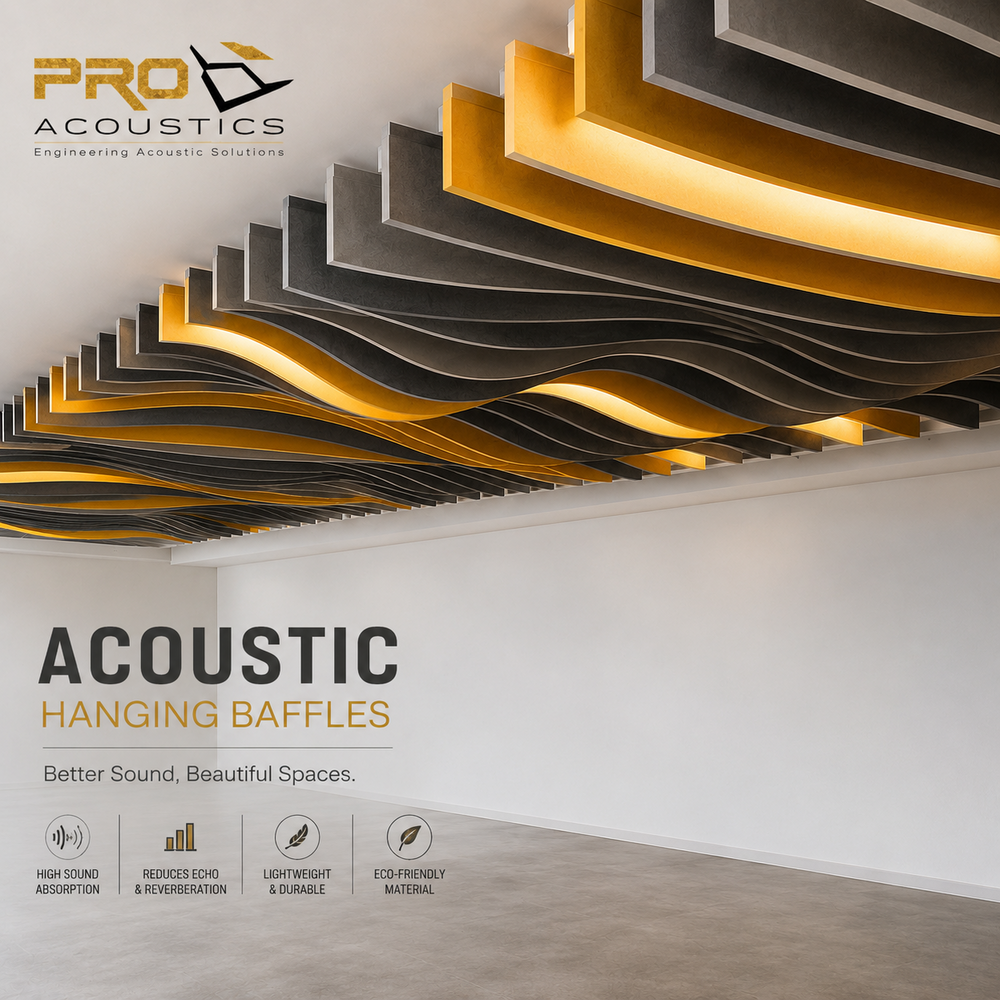 Acoustic Hanging Baffles for Auditorium