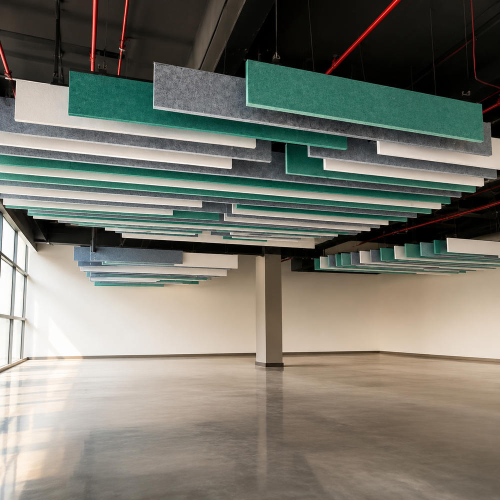 Acoustic Hanging Baffles for Auditorium