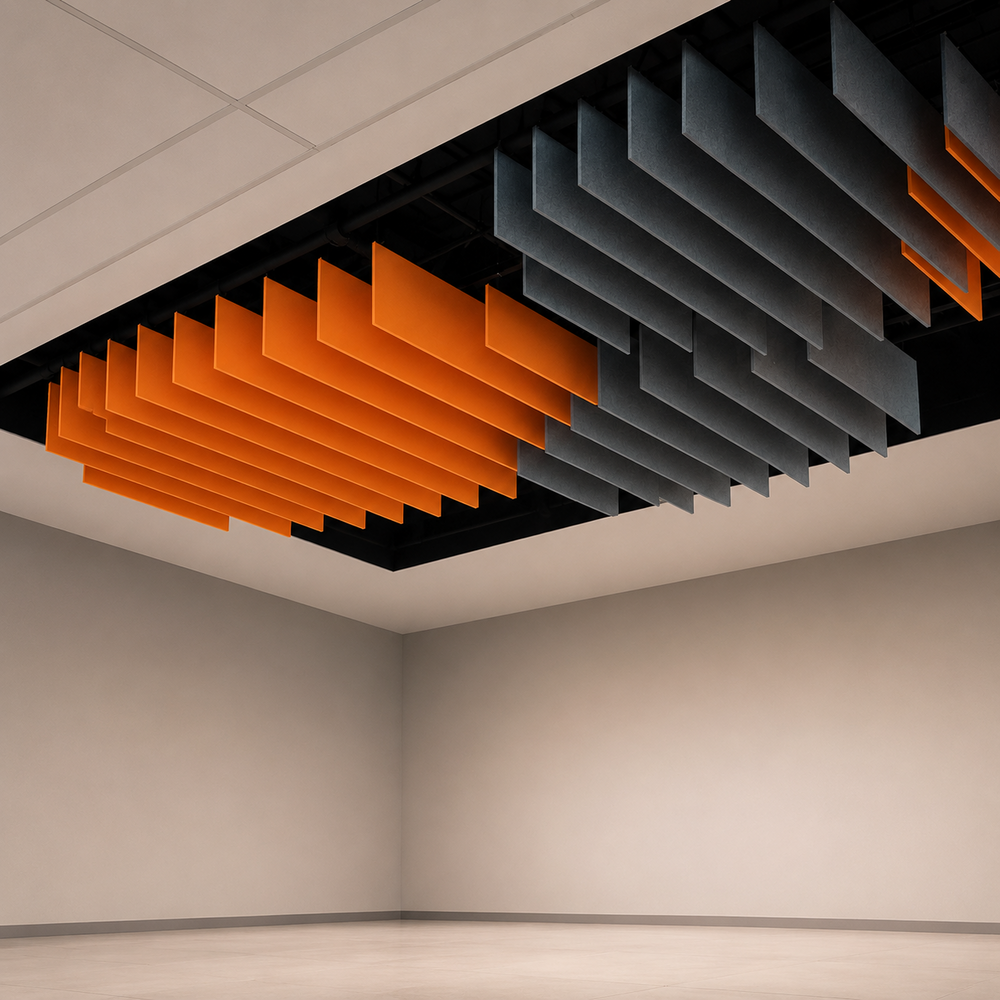 Acoustic Hanging Baffles for Auditorium