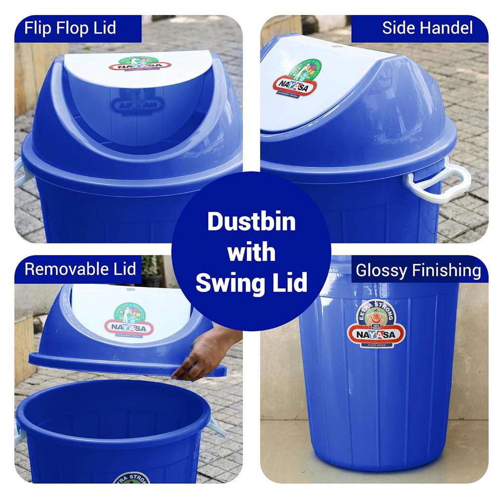 Nayasa Swing Bin Dustbin, 62-60 Ltrs