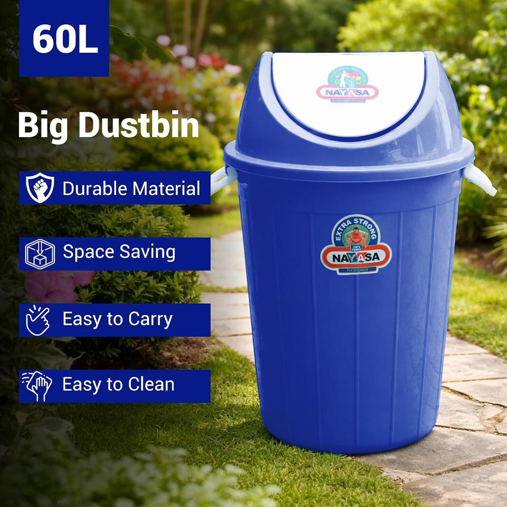 Nayasa Swing Bin Dustbin, 62-60 Ltrs