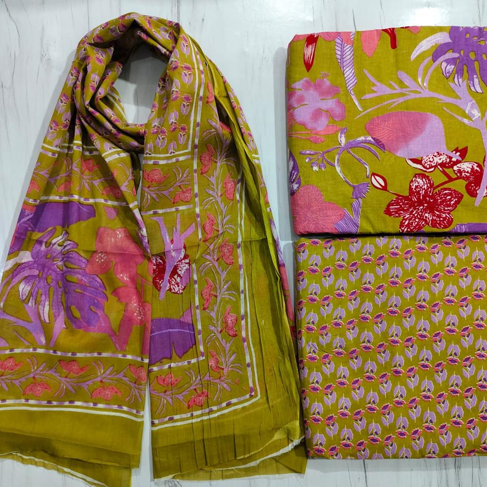 Cambric Cotton Dress Material