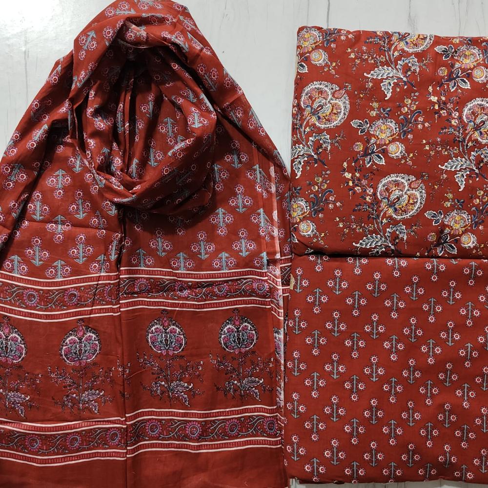 Cambric Cotton Dress Material
