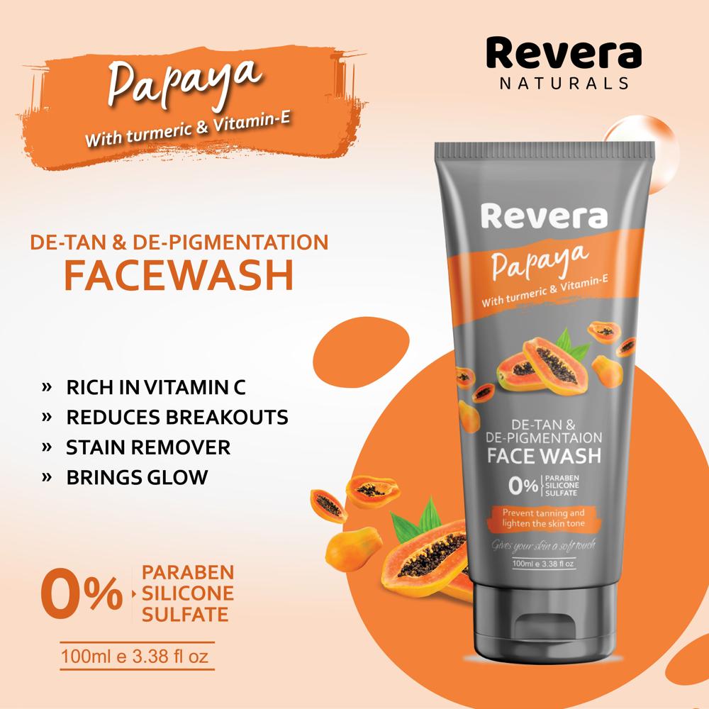 Revera Papaya And Turmeric Face Wash Derma Company Franchise