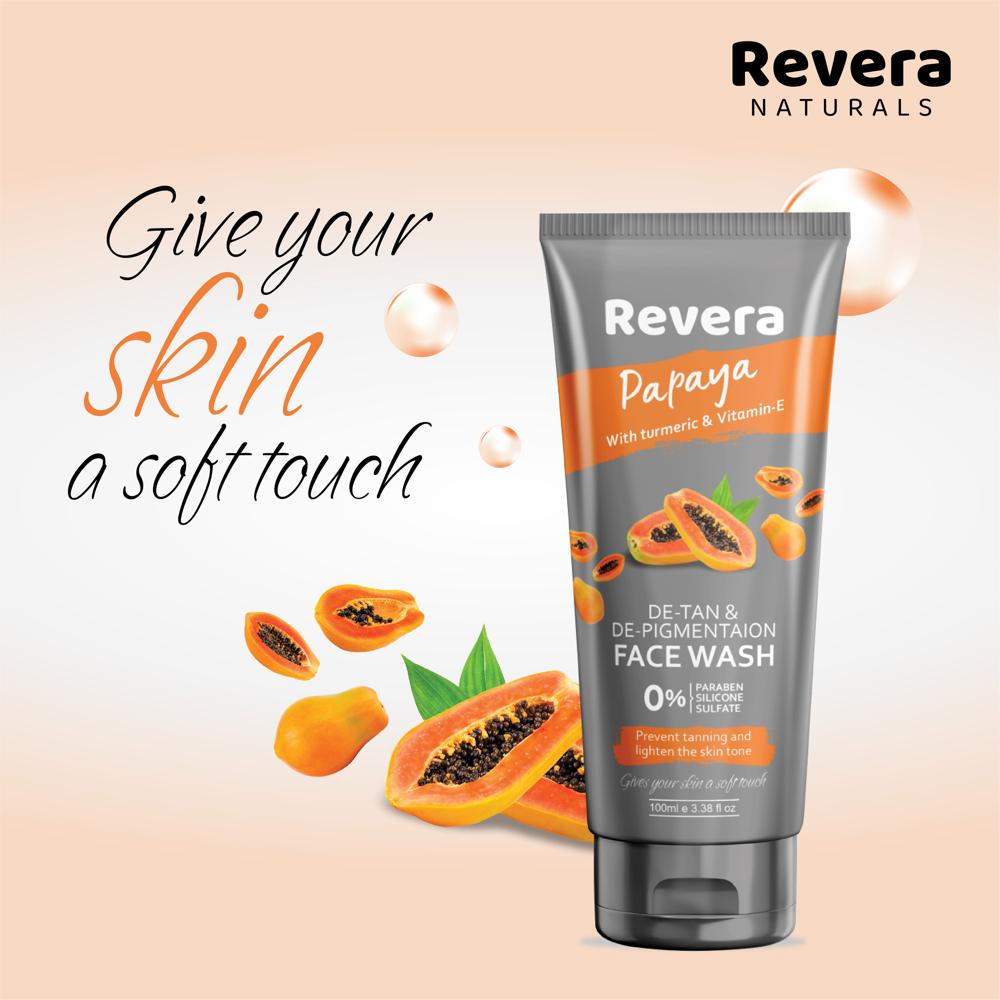 Revera Papaya And Turmeric Face Wash Derma Company Franchise