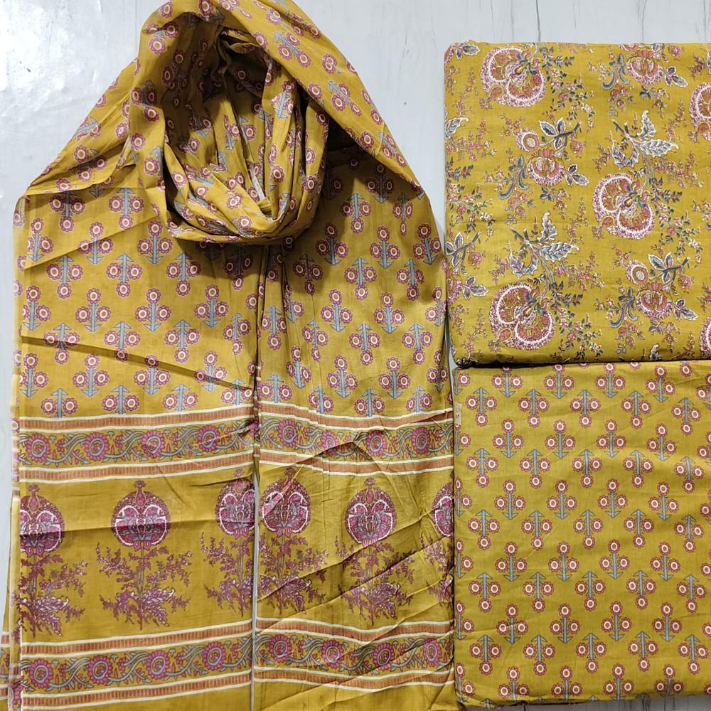 Cambric Cotton Dress Material