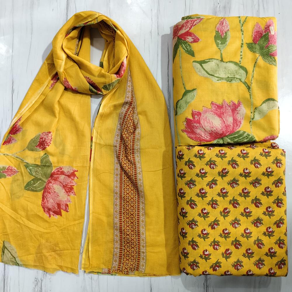 Cambric Cotton Dress Material