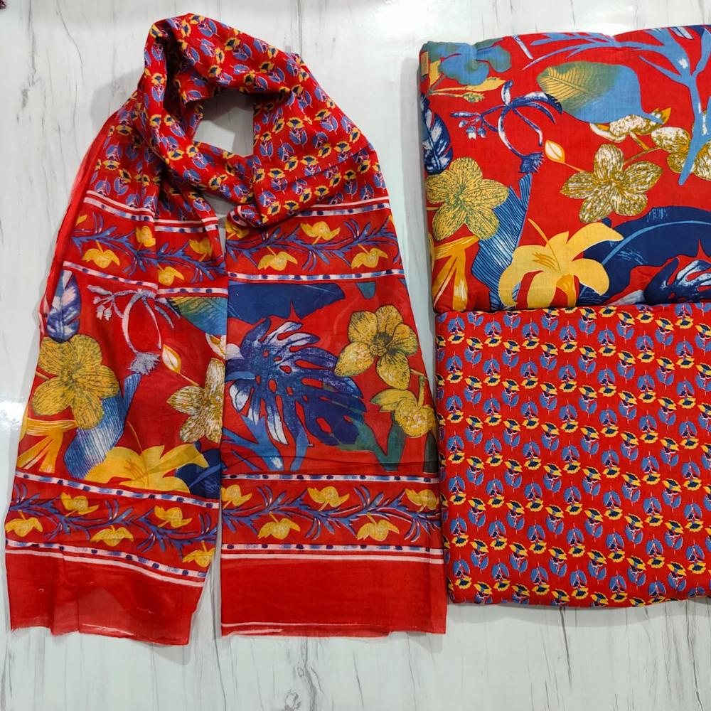 Cambric Cotton Dress Material