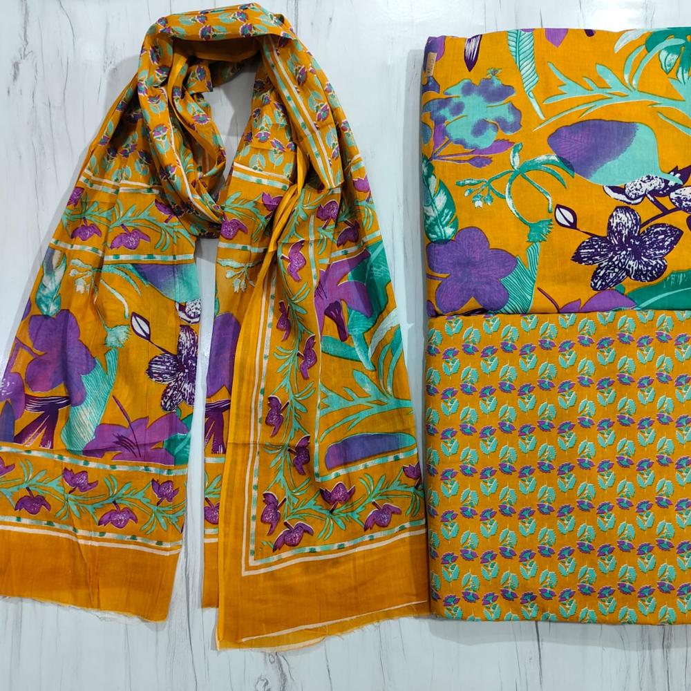 Cambric Cotton Dress Material
