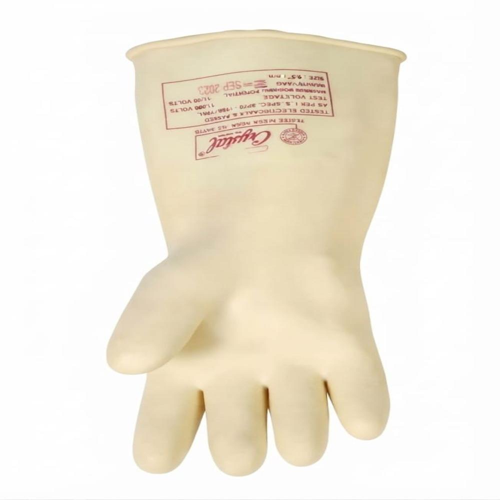 Natural Rubber Crystal Make Electrical Gloves Class 2