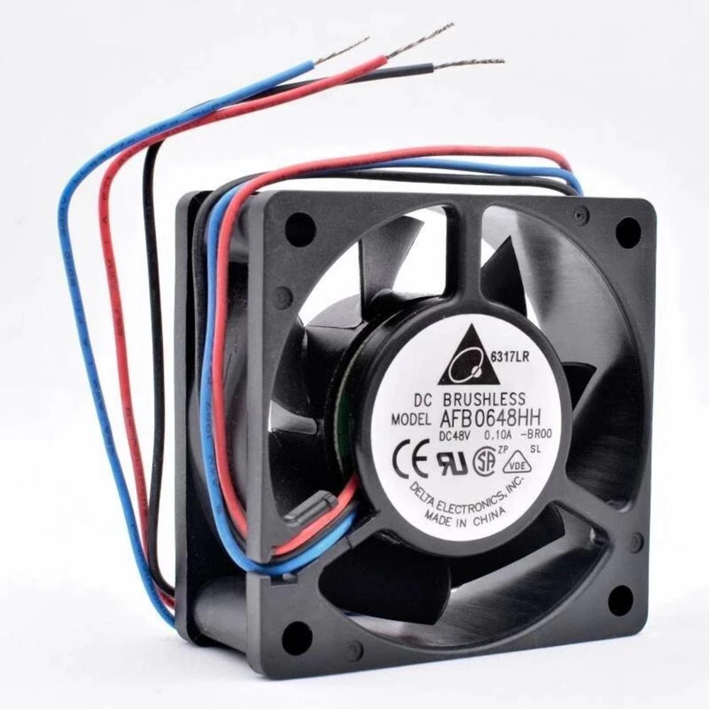 DELTA AFB0648HH 48V DC 0.10A 6025mm Ball Bearing Industrial Axial Cooling Fan
