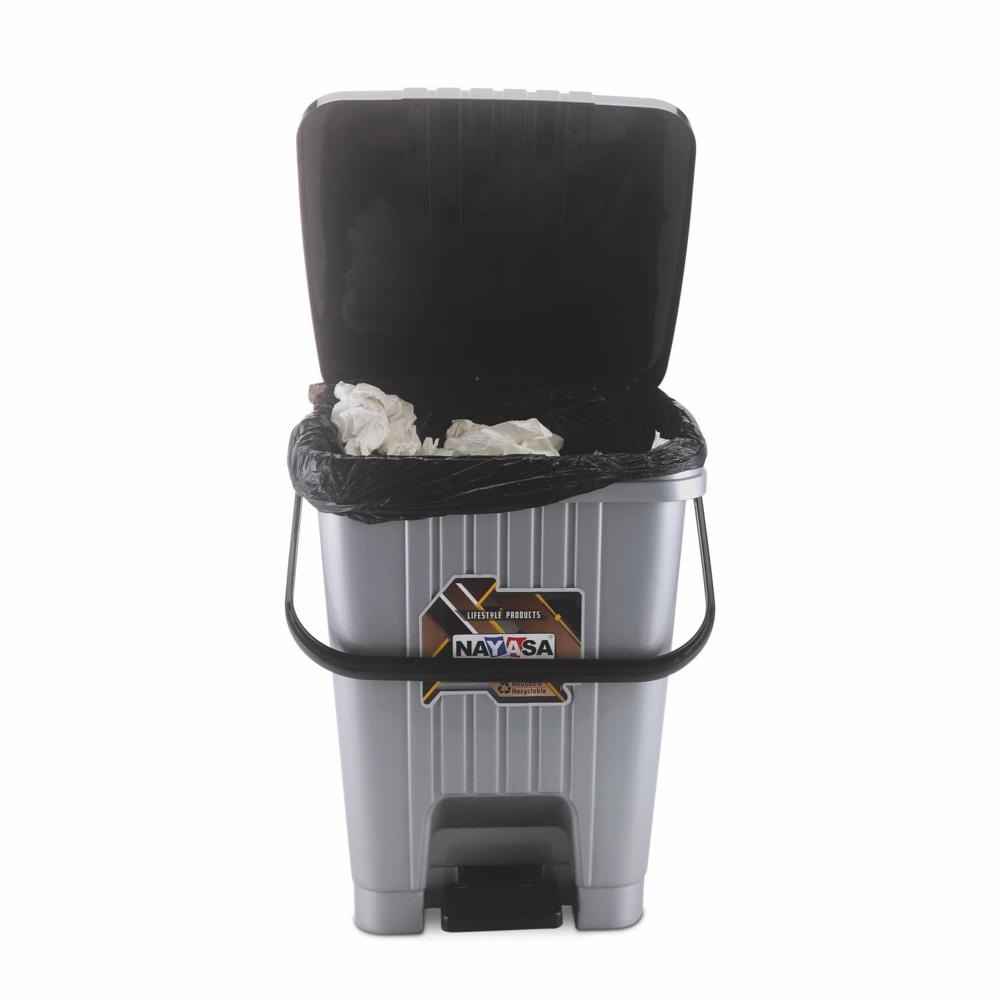 Nayasa Square Pedal Bin- 11.6 Ltrs