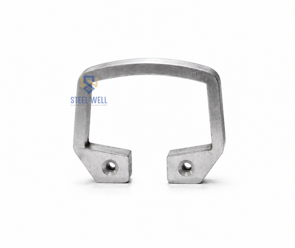 aluminium railing 65x35 L band/aluminium railing L band supplier India/aluminium fittings supplier India/aluminium profile railing connector