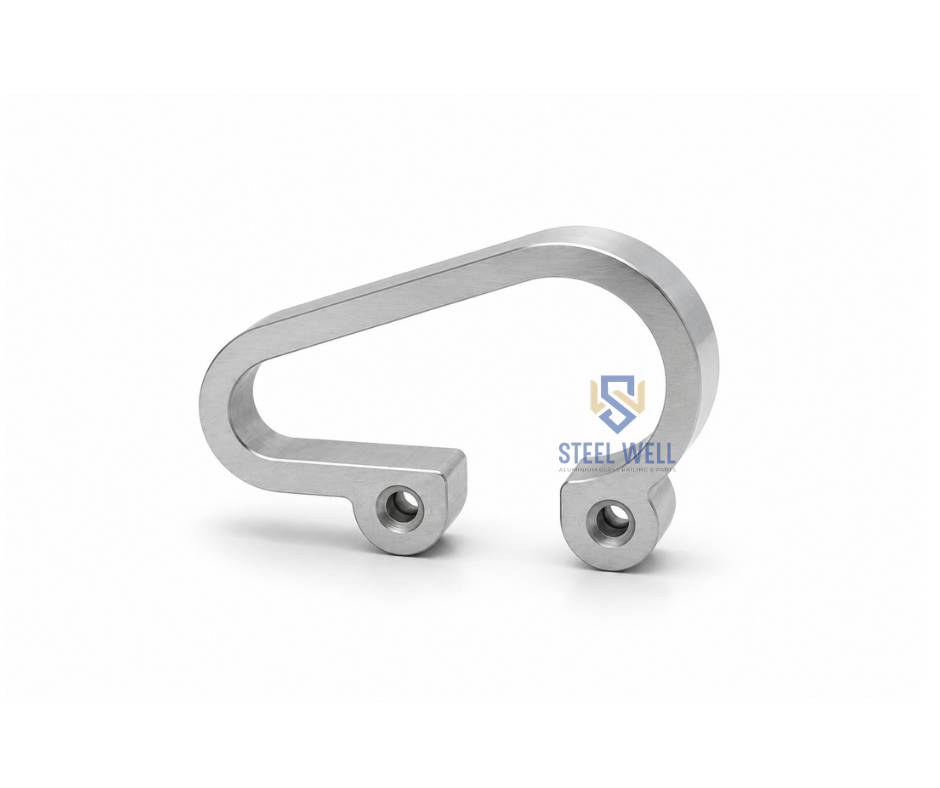 Aluminium Railing Incline L Band - 6063-t6 Aluminium, 50x50x10mm, Silver, Cnc Machined, Anodized Finish, 240 Mpa Tensile Strength, Corrosion Resistant, Easy Installation, Reusable