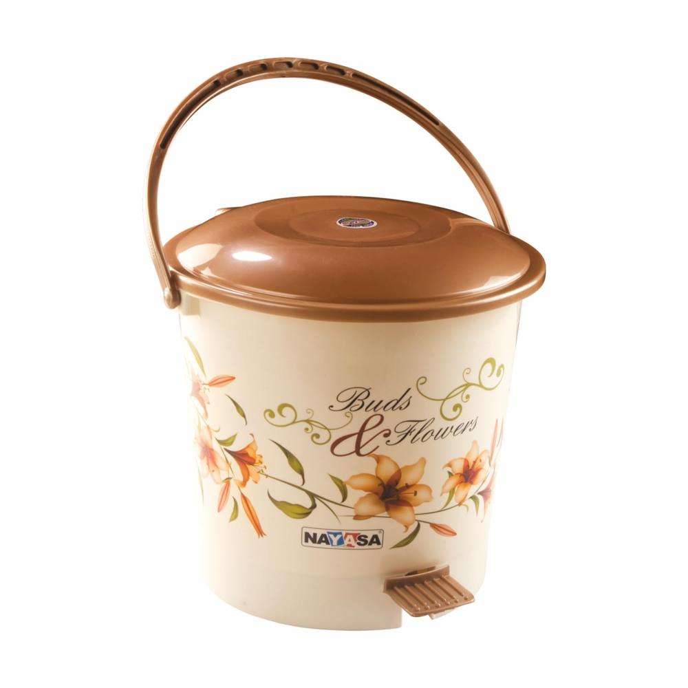 Nayasa Pedal Dustbin Army- 11.5 Ltrs