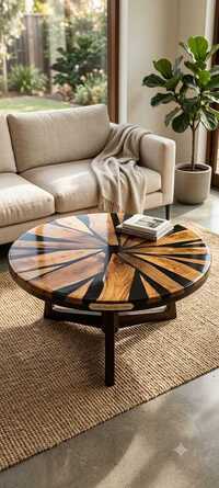 Epoxy Wood Coffee Table Top