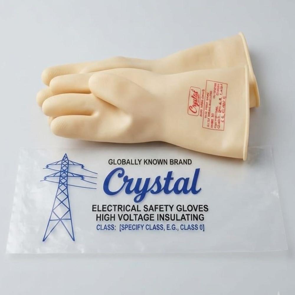 Crystal Make Electrical Gloves Class 00