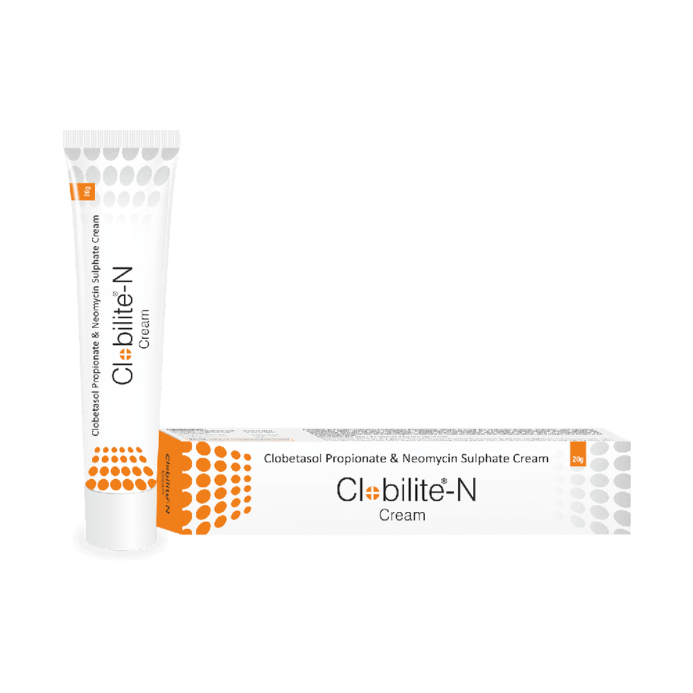 Clobilite-N Cream - Corticosteroid + Antibacterial (20 g) Derma Company Franchise