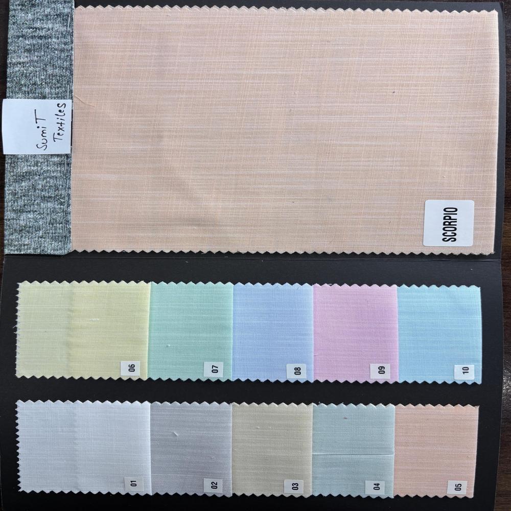 SCORPIO COTTON LINEN SHIRTING FABRIC 58