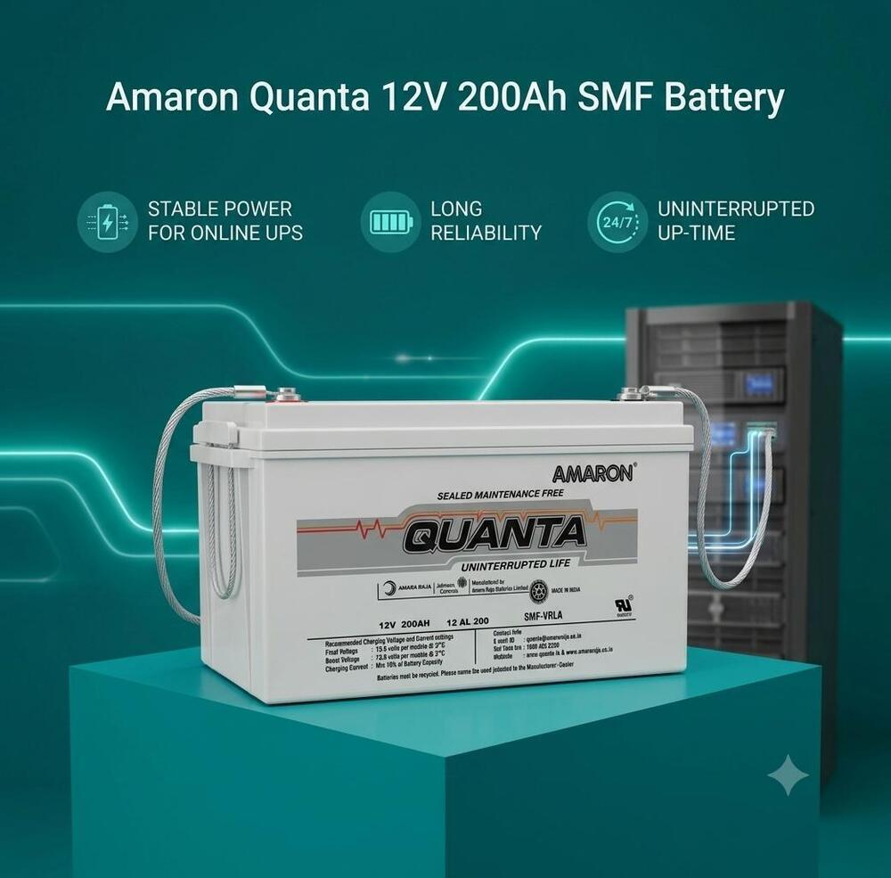 Amaron Quanta 12V 200Ah SMF Battery
