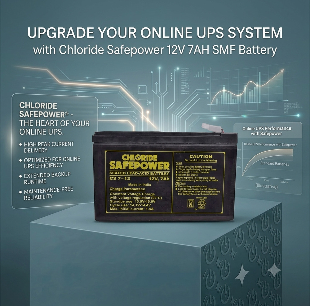 Exide 12V 7AH SMF Battery