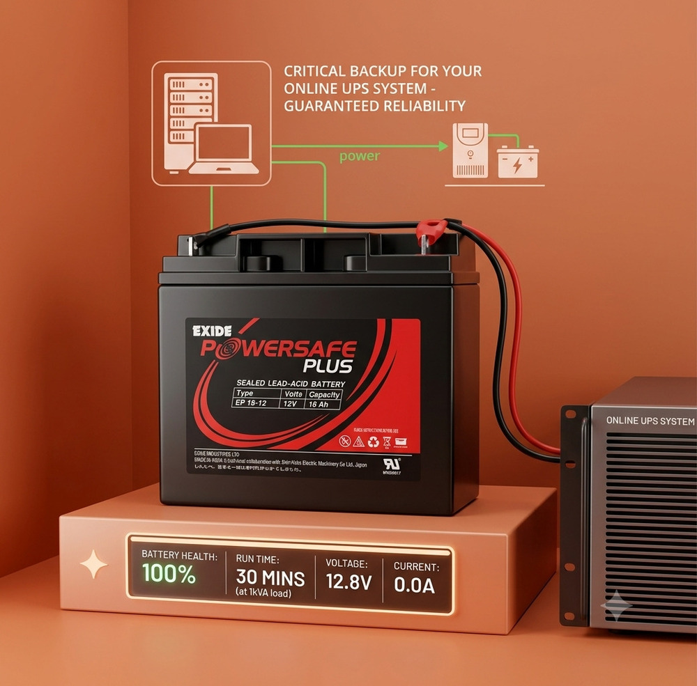 Exide 12V 26AH SMF Battery