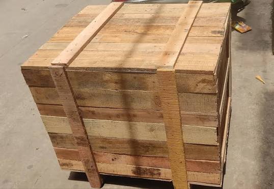 Industrial Brown Wooden Crate