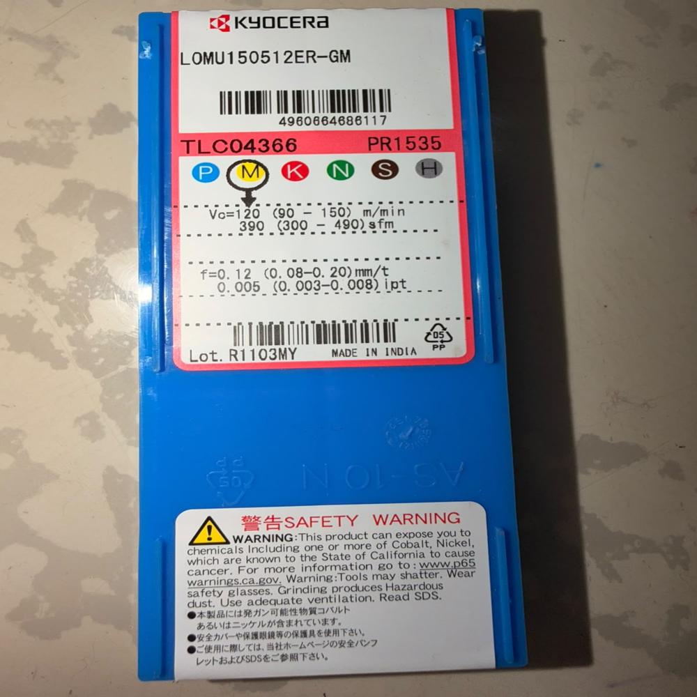 LOMU150512ER GM Carbide Milling Insert