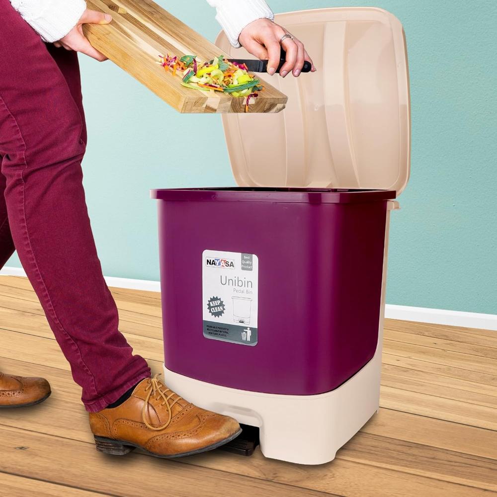 Nayasa Unibin Square Dustbin 20 Ltrs