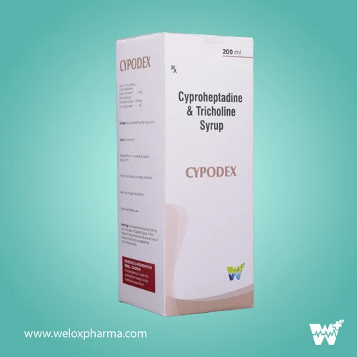 Cypodex Cyproheptadine & Tricholine Syrup 200 ml
