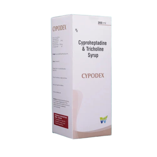 Cypodex Cyproheptadine & Tricholine Syrup 200 ml