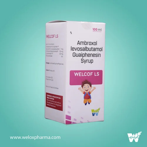 Welcof LS Ambroxol Levosalbutamol Guaiphenesin Syrup 100ml