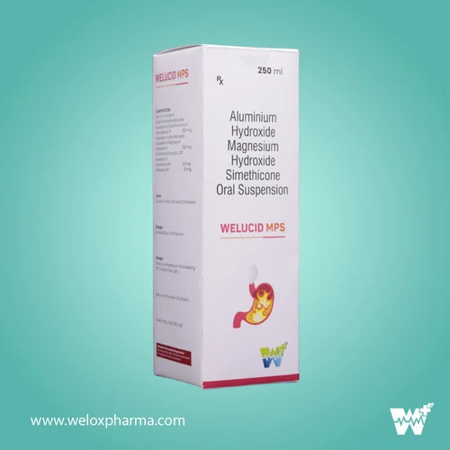 Welucid MPS Aluminium Hydroxide Magnesium Hydroxide Simethicone Oral Suspension 250 ml