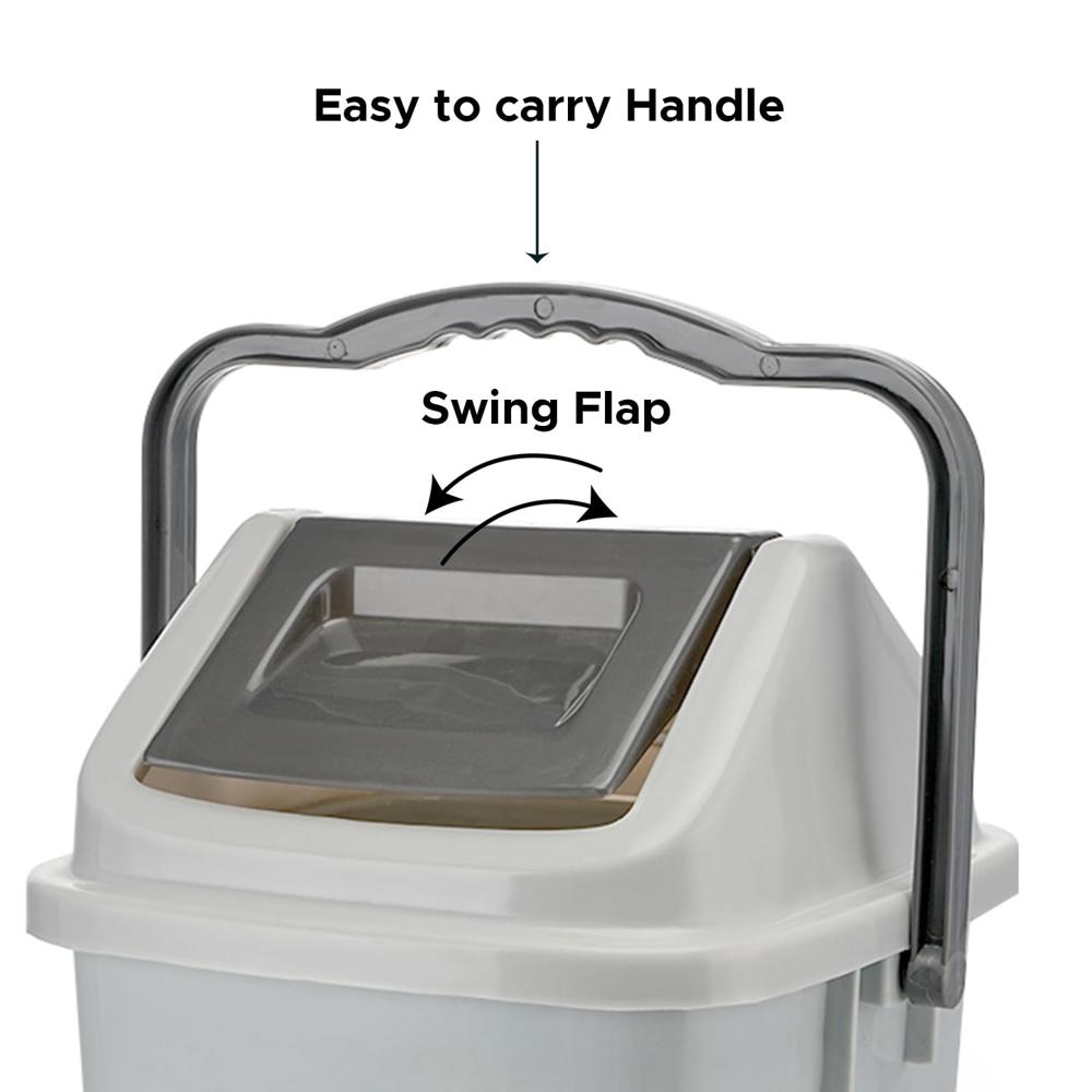 Nayasa Marble Swing Bin 8 Ltrs