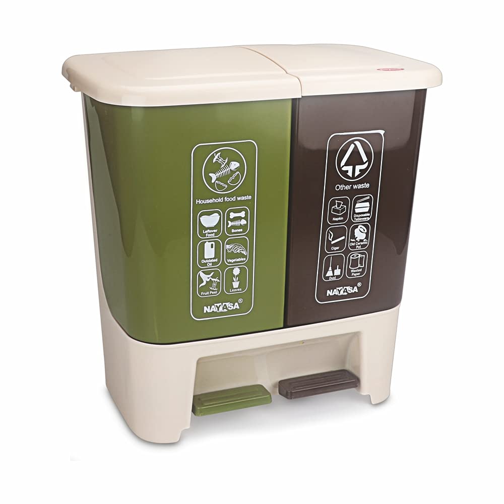 Nayasa 2 in 1 Pedal Dustbin 12.5 Ltrs