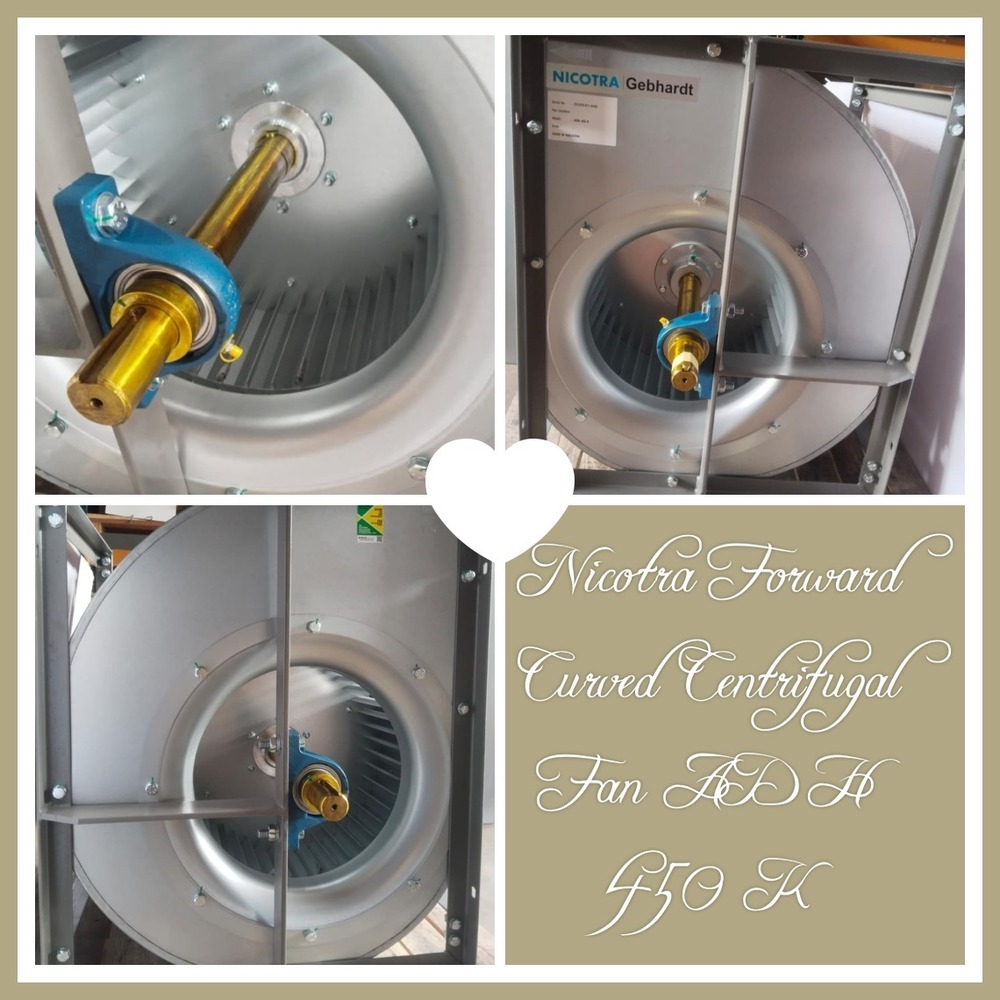 Nicotra Forward Curved Centrifugal Fan Adh 450 K - Material: Galvanized Steel (Gi) Sheet