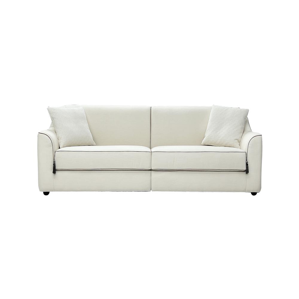 Quiet luxury modern leather sofa set