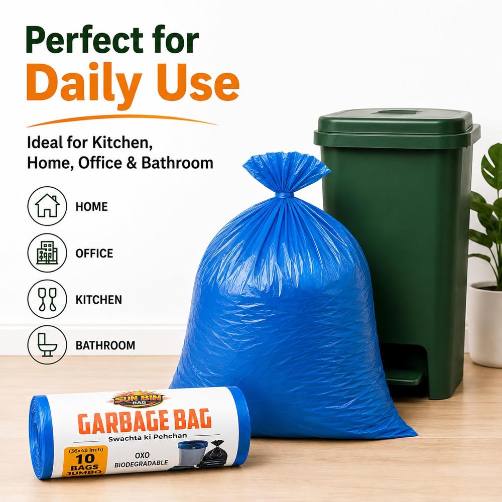 Sun Bin Office Dustbin Bag  Rolls