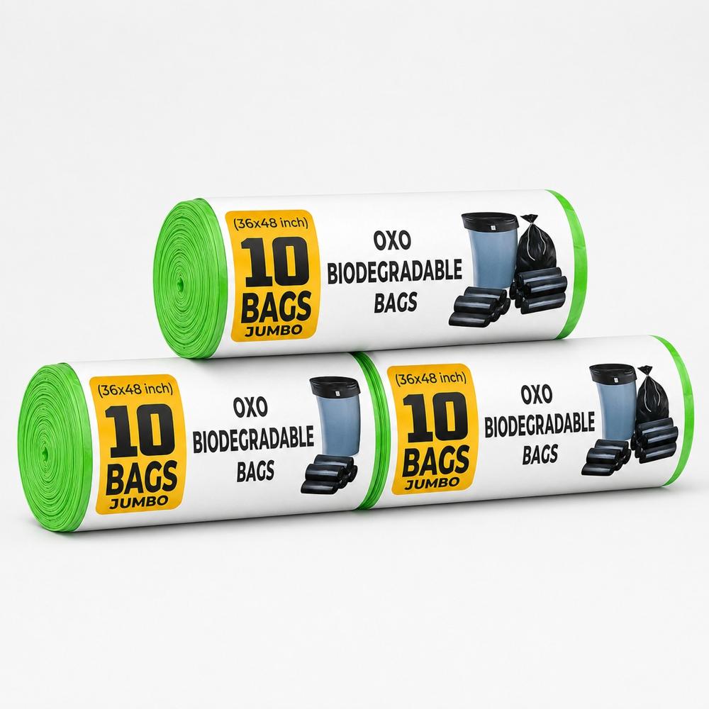 Sun Bin Household Garbage Bag Rolls - Color: Green