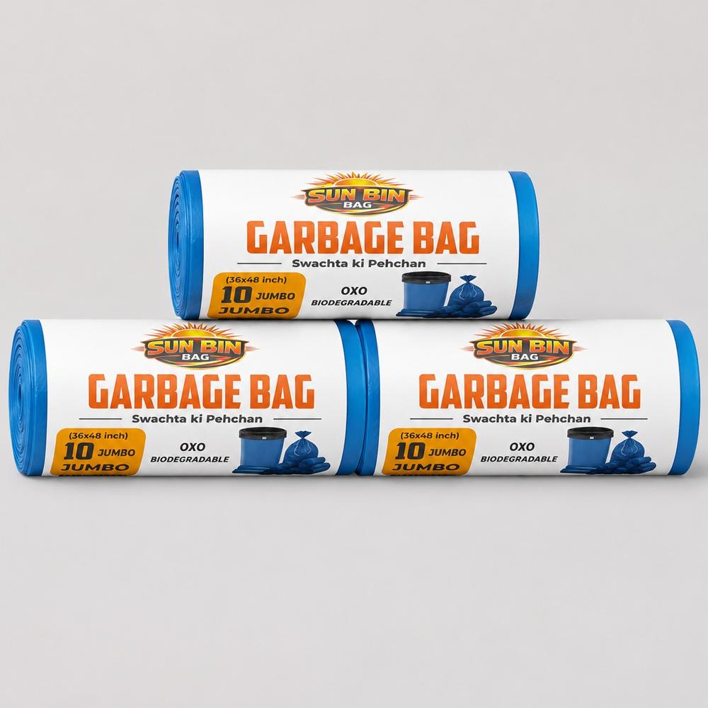 Sun Bin Outdoor Trash Bag Rolls - Color: Blue
