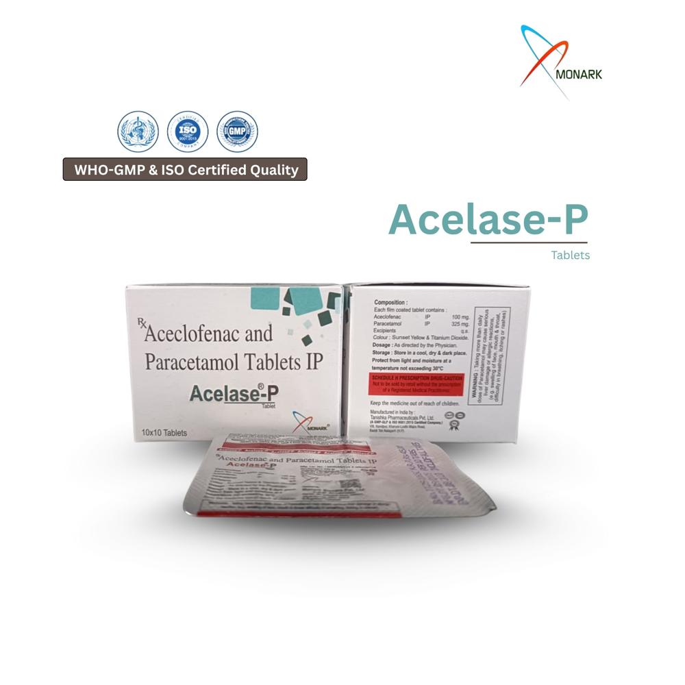 Aceclofenac And Paracetamol Tablets - Brand Name: Acelase-p
